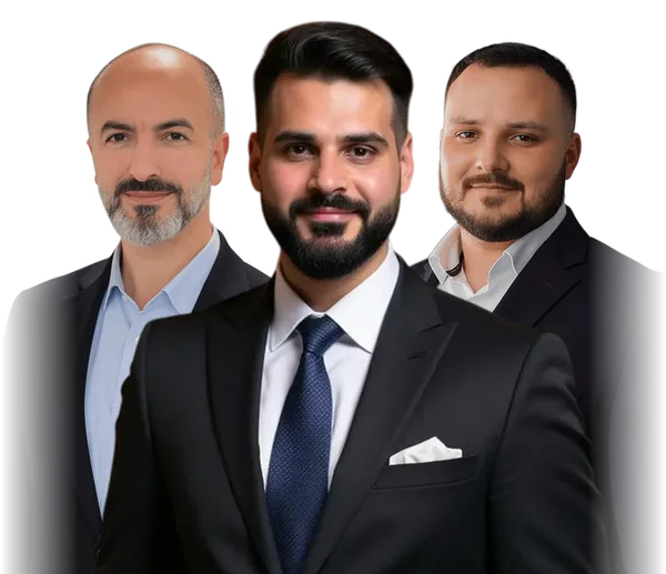 Gazi Korkmaz, Ali Sanli und Arigon Avdija von Focusberg Immobilien